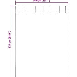 vidaXL Gordijnen van voile met lussen - Lichtgrijs - 140x175 cm - Stof - 2 Stuks