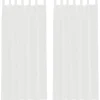 vidaXL Gordijnen van voile met lussen - Wit - 140x245 cm - Stof - 2 Stuks