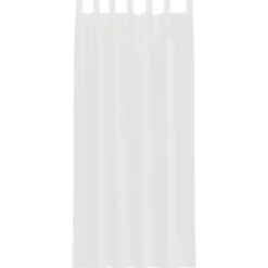 vidaXL Gordijnen van voile met lussen - Wit - 140x245 cm - Stof - 2 Stuks