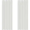 vidaXL Gordijnen van voile met ringen - Wit - 140x260 cm - Stof - 2 Stuks