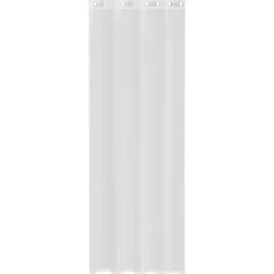 vidaXL Gordijnen van voile met ringen - Wit - 140x260 cm - Stof - 2 Stuks