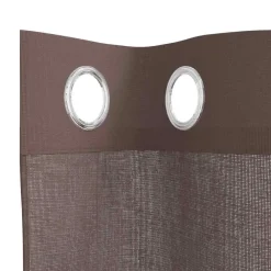 Kant &Amp; Klaar Gordijnen-vidaXL Gordijnen van voile met ringen - Bruin - 140x260 cm - Stof - 2 Stuks