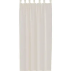 vidaXL Gordijnen van voile met lussen - Crème - 140x245 cm - Stof - 2 Stuks