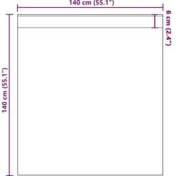 Kant &Amp; Klaar Gordijnen-vidaXL Gordijnen van voile met roedezakken - Bruin - 140x140 cm - Stof - 2 Stuks