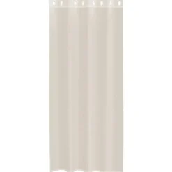 vidaXL Gordijnen van voile met ringen - Crème - 140x225 cm - Stof - 2 Stuks