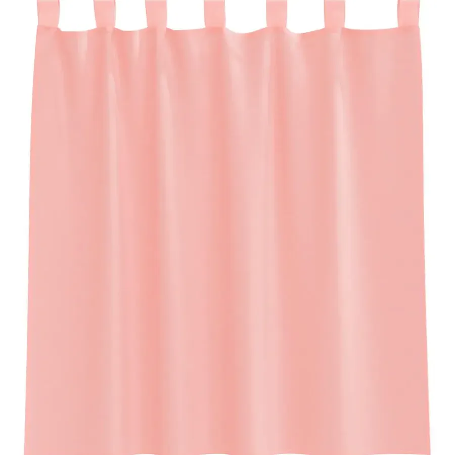 Kant &Amp; Klaar Gordijnen-vidaXL Gordijnen van voile met lussen - Roze - 140x140 cm - Stof - 2 Stuks