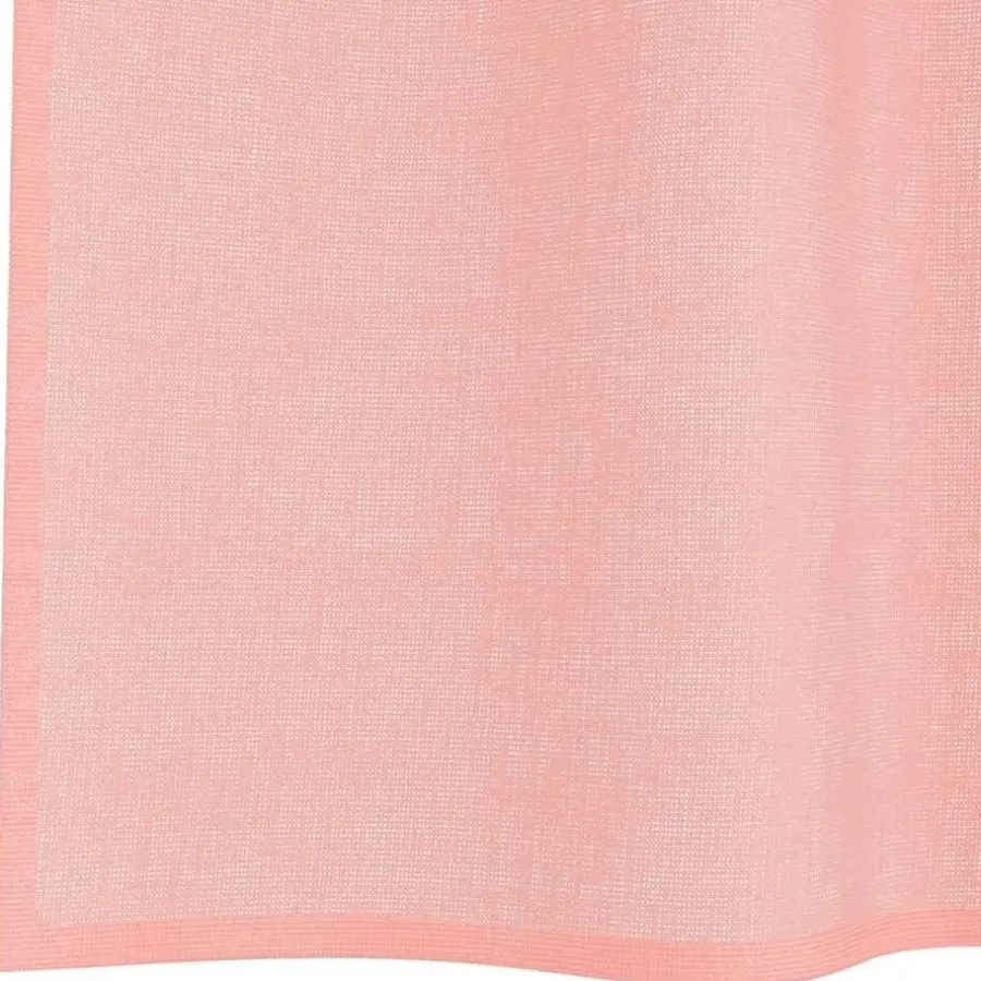 Kant &Amp; Klaar Gordijnen-vidaXL Gordijnen van voile met lussen - Roze - 140x140 cm - Stof - 2 Stuks