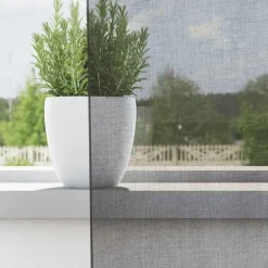vidaXL Gordijnen van voile met ringen - Donkergrijs - 140x225 cm - Stof - 2 St.