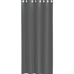 vidaXL Gordijnen van voile met ringen - Donkergrijs - 140x225 cm - Stof - 2 St.