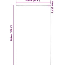 Kant &Amp; Klaar Gordijnen-vidaXL Gordijnen van voile met roedezakken - Bruin - 140x260 cm - Stof - 2 Stuks