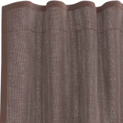 Kant &Amp; Klaar Gordijnen-vidaXL Gordijnen van voile met roedezakken - Bruin - 140x260 cm - Stof - 2 Stuks