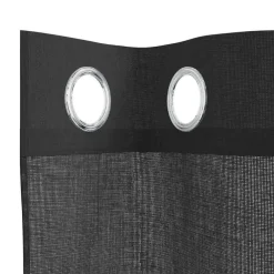 Kant &Amp; Klaar Gordijnen-vidaXL Gordijnen van voile met ringen - Zwart - 140x300 cm - Stof - 2 Stuks