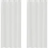 vidaXL Gordijnen van voile met ringen - Wit - 140x245 cm - Stof - 2 Stuks