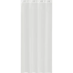 vidaXL Gordijnen van voile met ringen - Wit - 140x245 cm - Stof - 2 Stuks