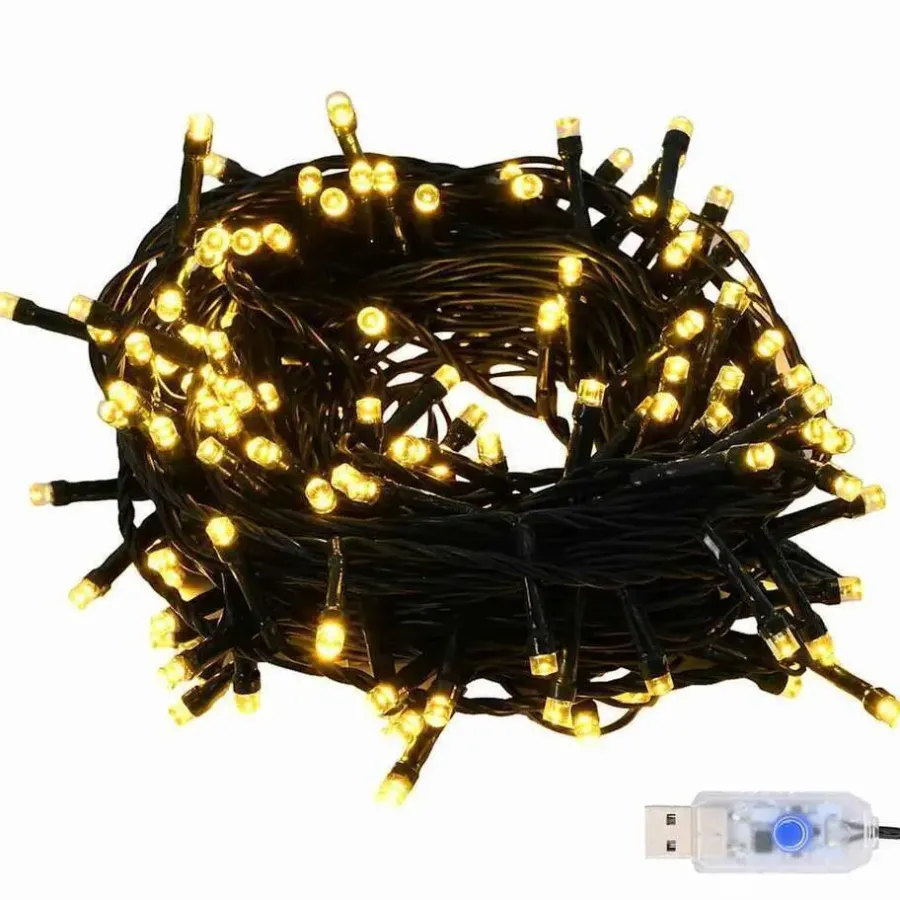vidaXL Kerstballen set met 300 LED - 120x - Ø3/4/6 cm - Zwart - Kunststof - Mix
