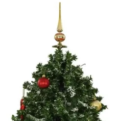 vidaXL Kerstboom sneeuwend met paraplubasis 190 cm groen
