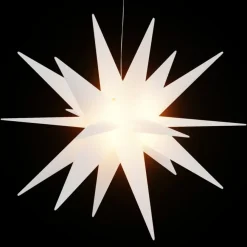 Kerstverlichting-vidaXL Kerstlampen met LED's 3 st inklapbaar 57 cm wit