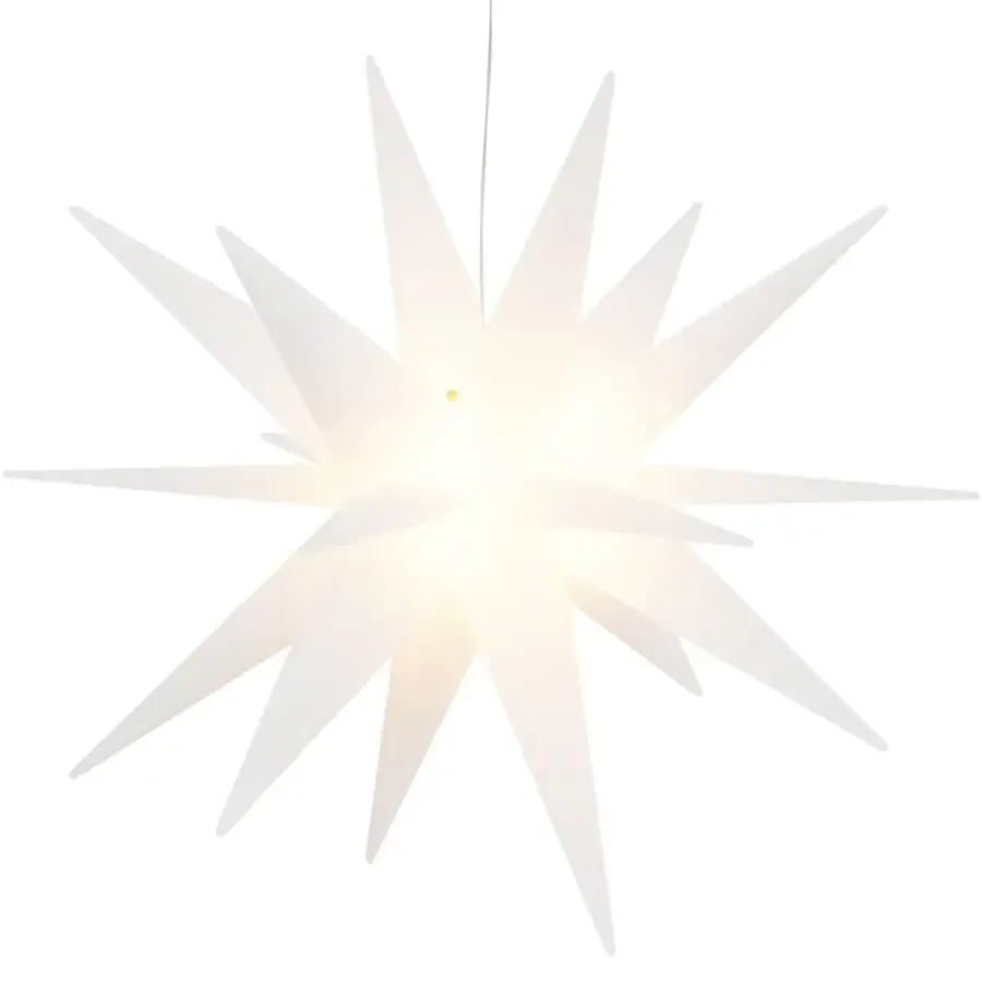 Kerstverlichting-vidaXL Kerstlampen met LED's 3 st inklapbaar 57 cm wit