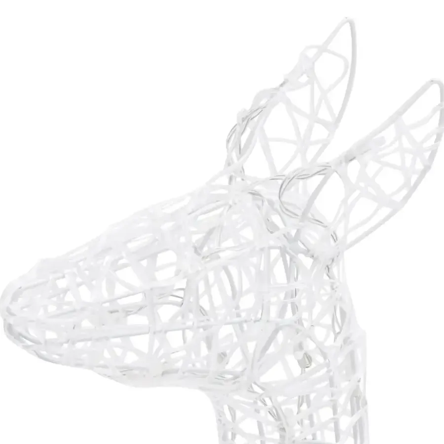 vidaXL Kerstversiering rendierfamilie 300 LED's meerkleurig acryl