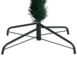 Kerstbomen-vidaXL Kunstkerstboom met standaard 120 cm glasvezel groen