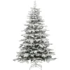 vidaXL Kunstkerstboom met scharnieren en sneeuw 180 cm