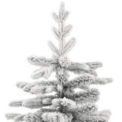 vidaXL Kunstkerstboom met scharnieren en sneeuw 180 cm