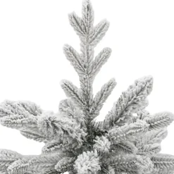 Kerstbomen-vidaXL Kunstkerstboom met scharnieren en sneeuw 150 cm