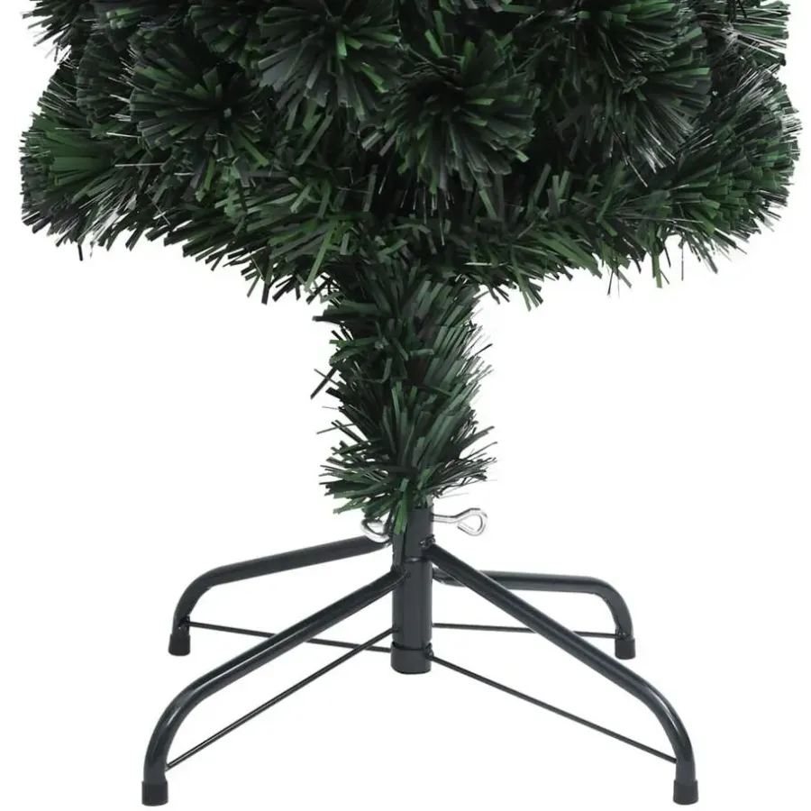 vidaXL Kunstkerstboom met standaard smal 150 cm glasvezel