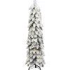 Kerstbomen-vidaXL Kunstkerstboom met verlichting en sneeuw 80 LED's 150 cm