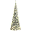 vidaXL Kunstkerstboom pop-up met sneeuw 150 LED's 180 cm