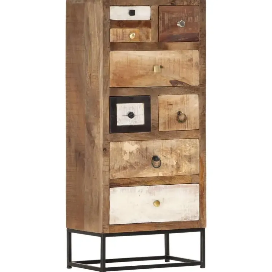 Ladekasten|Ladekasten-vidaXL Ladekast 45x30x105 cm massief gerecycled hout