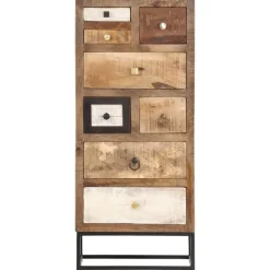 Ladekasten|Ladekasten-vidaXL Ladekast 45x30x105 cm massief gerecycled hout