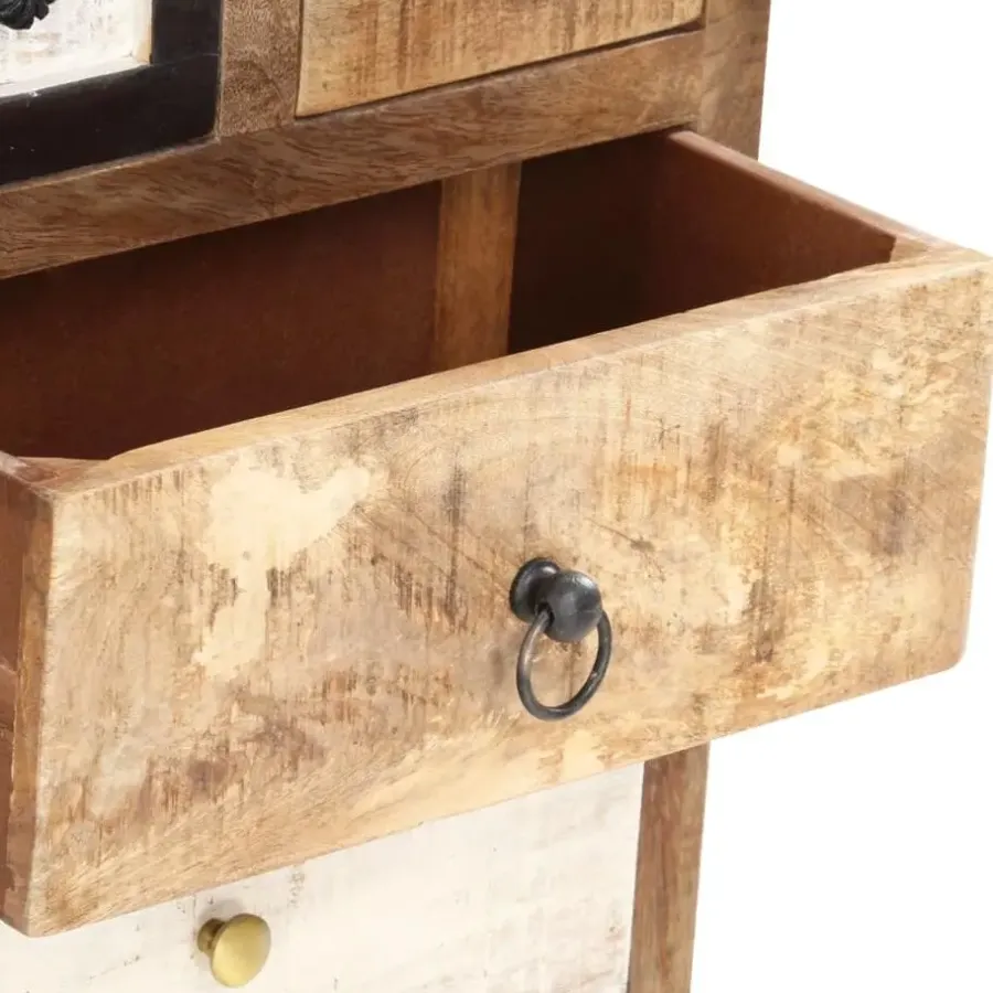 Ladekasten|Ladekasten-vidaXL Ladekast 45x30x105 cm massief gerecycled hout