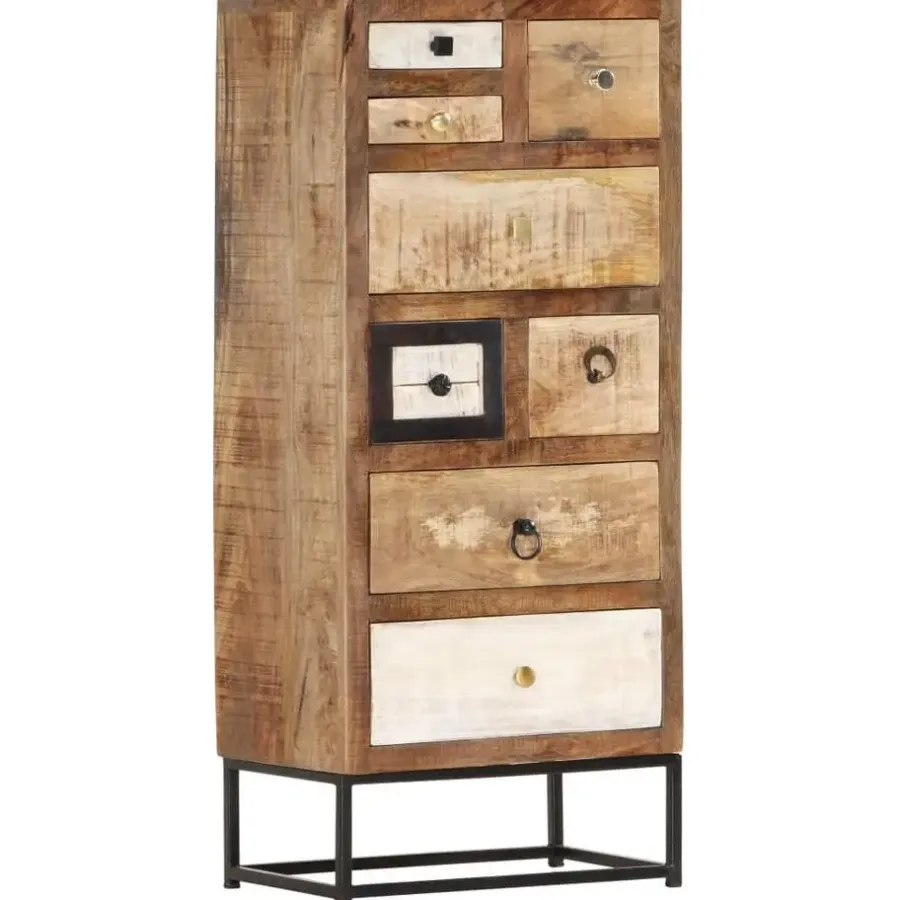 Ladekasten|Ladekasten-vidaXL Ladekast 45x30x105 cm massief gerecycled hout