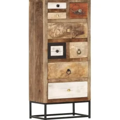 Ladekasten|Ladekasten-vidaXL Ladekast 45x30x105 cm massief gerecycled hout