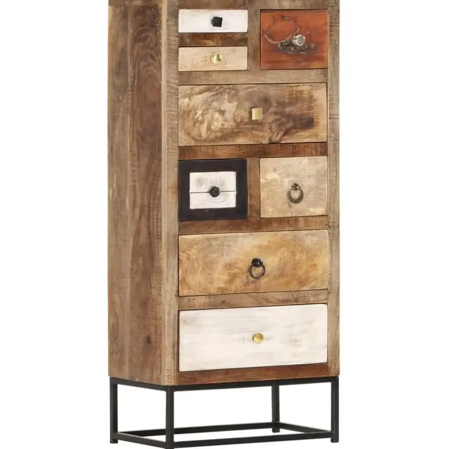Ladekasten|Ladekasten-vidaXL Ladekast 45x30x105 cm massief gerecycled hout