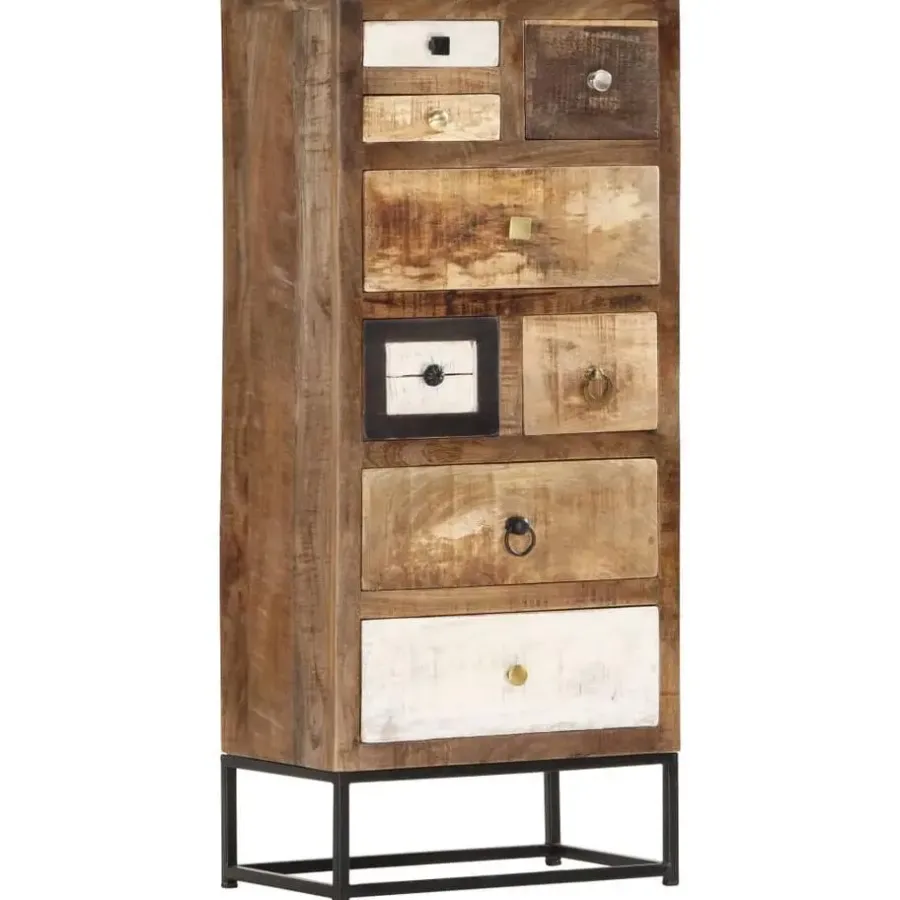 Ladekasten|Ladekasten-vidaXL Ladekast 45x30x105 cm massief gerecycled hout
