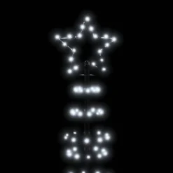 Kerstverlichting-vidaXL LED-kerstboom met spikes 570 LEDs koud wit 300 cm