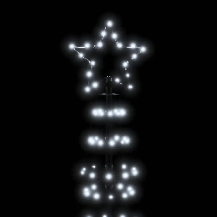 Kerstverlichting-vidaXL LED-kerstboom met spikes 570 LEDs koud wit 300 cm