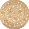 Jute Vloerkleden|Ronde Vloerkleden-vidaXL Rond Tapijt – Beige Jute – Ø120 cm – Natuurlijk Vloerkleed