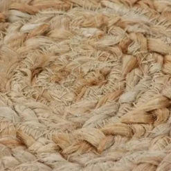 Jute Vloerkleden|Ronde Vloerkleden-vidaXL Rond Tapijt – Beige Jute – Ø120 cm – Natuurlijk Vloerkleed
