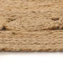 Jute Vloerkleden|Ronde Vloerkleden-vidaXL Rond Tapijt – Beige Jute – Ø120 cm – Natuurlijk Vloerkleed