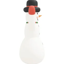 vidaXL Sneeuwpop opblaasbaar met LED's 370 cm
