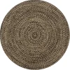 vidaXL Tapijt – Zwart Jute – Tijdloos Design – Natuurlijk Gevlochten