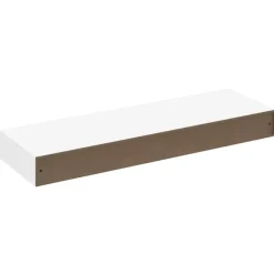 vidaXL Wandschap - met lade - zwevend - MDF - wit