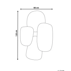 Beliani VIERZON - Wandspiegel - Zilver - 80 x 120 cm - Glas