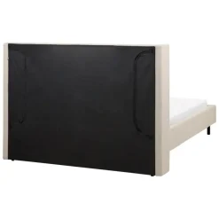 Twijfelaars-Beliani VILETTE - Tweepersoonsbed - Beige - 140 x 200 cm - Bouclé