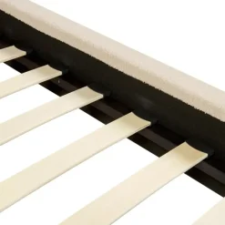 Twijfelaars-Beliani VILETTE - Tweepersoonsbed - Beige - 140 x 200 cm - Bouclé
