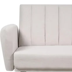 Beliani VIMMERBY - Slaapbank - Beige - Polyester