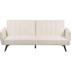 Beliani VIMMERBY - Slaapbank - Lichtbeige - Polyester